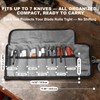 SPITZKANTE Pocket Knife Roll Bag – 7 Slot Folding Knife