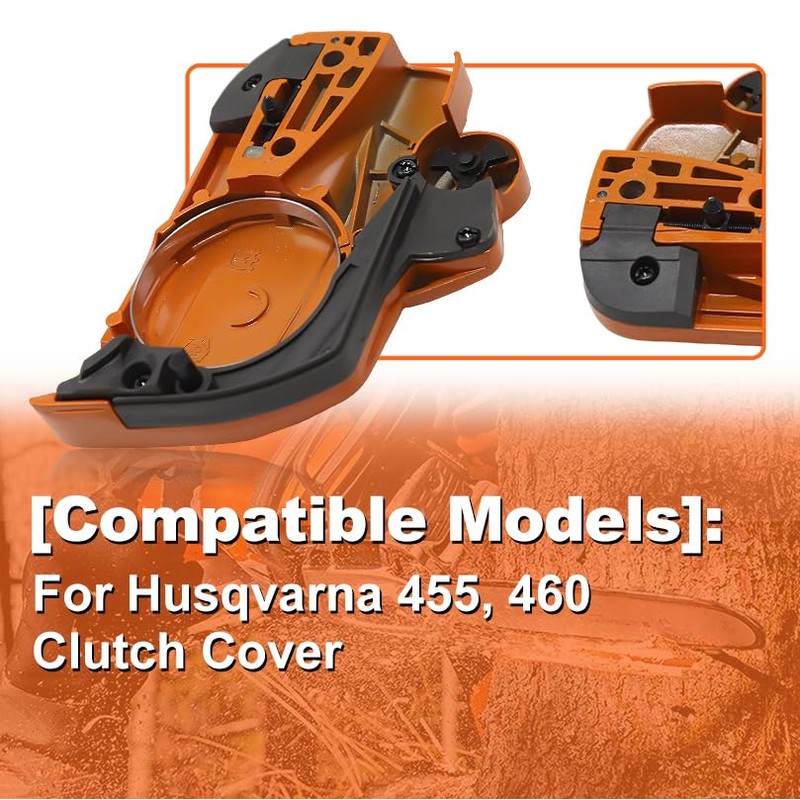 Mtanlo 537286301 Chainsaw Clutch Cover with Brake For Husqvarna 455,