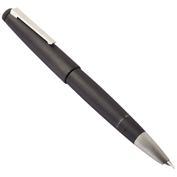 LAMY Black 2000 Fountain Pen with 14ct. Platinum-coated Gold Fine Nib (L01F)