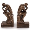 Magicsculp-The Thinker Statue Bookends in Premium Cold Cast Bronze- 7.48-Inch