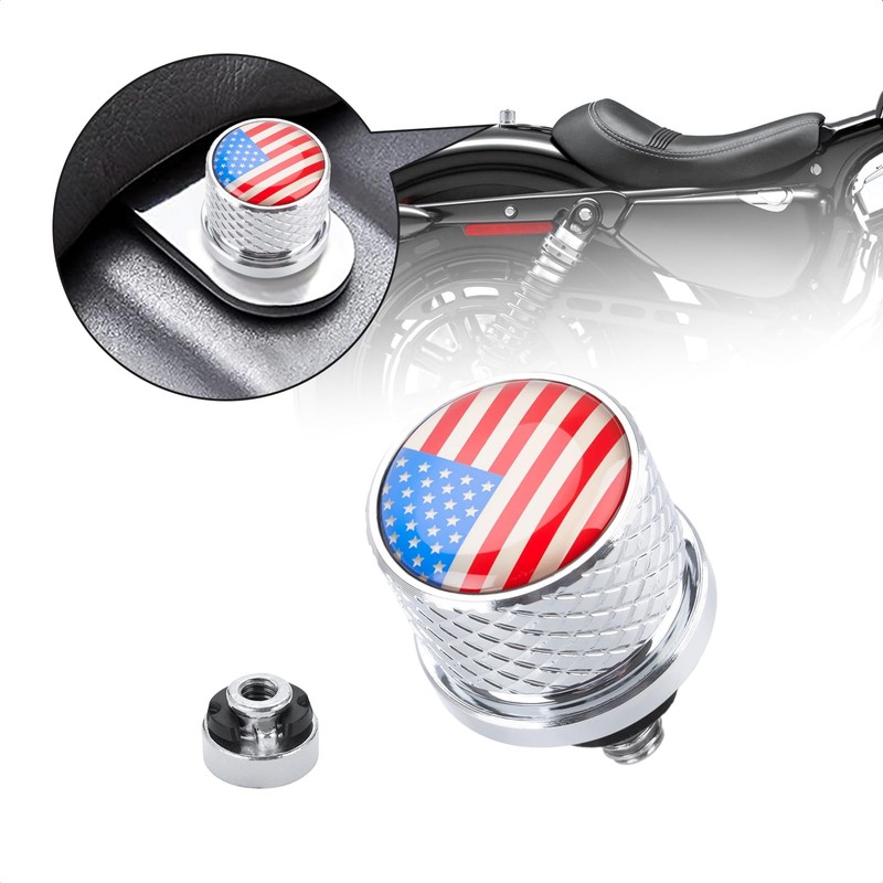 304 Stainless Steel Seat Bolt Screw for Harley 1996-2024 (Chrome)