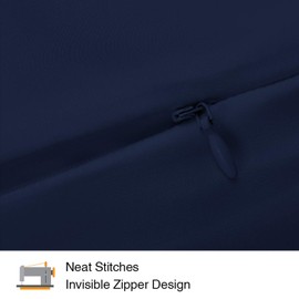 INSSL Silk Pillowcase for Women, Mulberry Silk Pillowcase for Hair and Skin and Stay Comfortable and Breathable During Sleep. (Navy Blue, 20"×30")