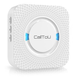 CallToU Wireless Caregiver Pager Calling System Door Chime Entrance Alert for Home Retail Store Business Plugin Receiver (Need to Be Paired with Transmitter Then The Unit can Work)