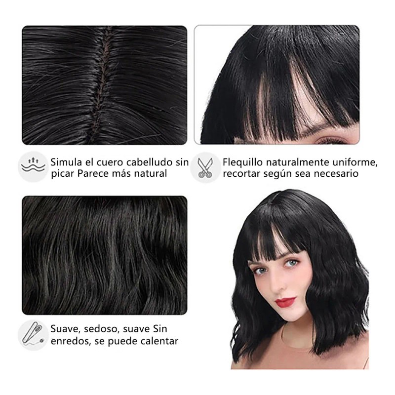 Extensiones De Cabello Con Clip, 6 Piezas, Cabeza Completa