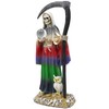 Santa Muerte 13" Con Bola De Cristal 7 Colores Holy