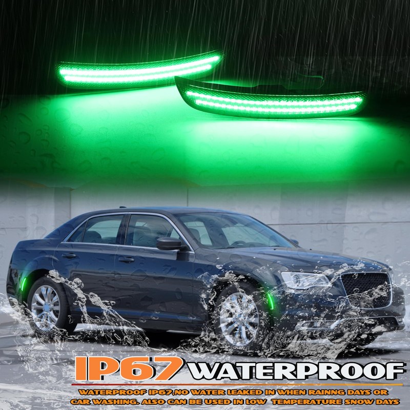 AreLokpri LED Side Marker Lights Kits for Chrysler 300 2015-2023,