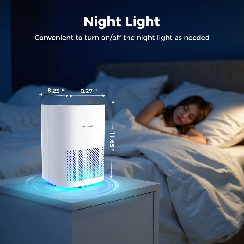 Air Purifier for Home, H13 True HEPA Filter With Activated