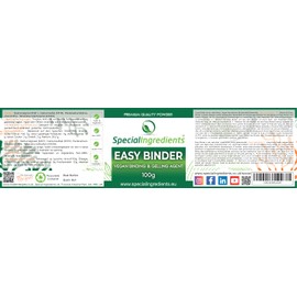 Special Ingredients Easy Binder 100 g (Strict Vegetarian Friendly, a Binding and Gelling Agent - No Heat Required) - Comes with Free Recipe Booklet