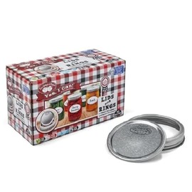 Two Lumps Of Sugar Mouth Jars Canning Lids, One Size, Aluminum