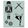 Stencil1 Winter Christmas Stencils (Nutcracker 4-Pack Stencil Set 8.5” x