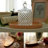 rejomiik Qtip Holder Glass Apothecary Jars with Lid Bathroom Accessories