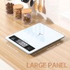 CHICLEW Digital Kitchen Scales Glass, 5 kg Digital Kitchen Scale,