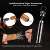 Travel Cigar Humidor Case Set, Double-sided Design, with Cigar Lighter