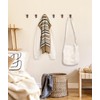Optish Wood Wall Hooks for Hanging, 4 Pack Hat Hooks