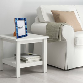 New Real Handmade Black White Bone Photo Picture Vintage Imported Chic Frame Made to Display Pictures 4x6, Blue