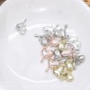30Pcs Valentine’s Day Nail Charms 3D Alloy Incline Heart Nail