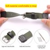 RCNZWQB Nylon strap Compatible with Casio SGW-300H SGW400 SGW500 AE-1200WH