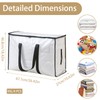 YiZhou 4 Pack Heavy Duty Storage Bags | 95L Moving