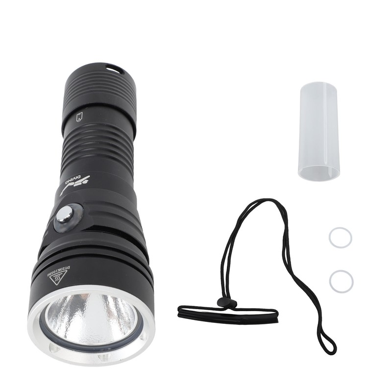 Scuba Diving Flashlight 3000LM IPX8 Waterproof Dive Light Underwater 328ft