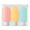 60ml Empty Portable Tube Containers for Travel & Cosmetic Dispensing - 3-Piece Set Set 4ea