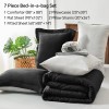 BEDELITE Queen Comforter Set 7 Pieces Bed in A Bag