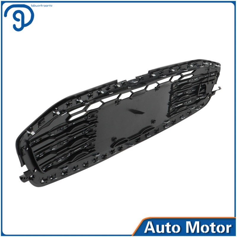 labwork Front Bumper Upper & Lower Grille Chrome & Black