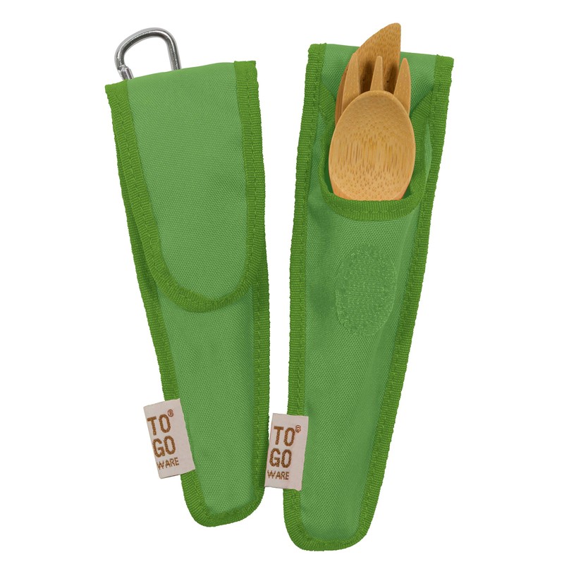 TO GO WARE Kid's Bamboo Utensil Set Berry Blue, 1