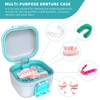 ARGOMAX Leak Proof Denture Bath Cup, Portable Soaking Denture Box,