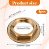 4 Pack 1/2 Inch NPT Female Locks Nut Pipe Fitting