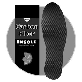 Carbon Fiber Insole for Turf Toe, Hallux Rigidus, Limitus, Foot Fractures, Arthritis, Rigid Graphite Shoe Insert for Sports, Hiking, Trekking, Alternative to Post Op Shoe - 1 Piece 225mm