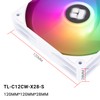 Thermalright TL-C12CW-X28-S X3 CPU Fan,White Cooling Fan, PC with 1550RPM