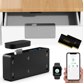 Cerradura inteligente para gabinete, cerradura de cajón RFID oculta, sin llave electrónica Bluetooth para niños, seguridad infantil, cerradura de cajón para adultos, licores, muebles,