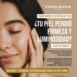 Serum Universal Colágeno 30 mL – Suero Facial con Vitamina B5 y Centella Serum Hidratante Facial Día y Noche para Rutina de Skin Care