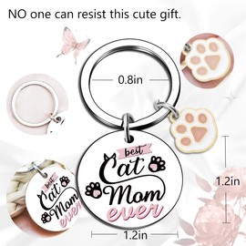 Ikacvb Cat Mom Gifts For Women Cute Keychains Unique Cat Lover Gifts For Friend Girls Cats Mom Stuff Mothers Day Gift Christmas