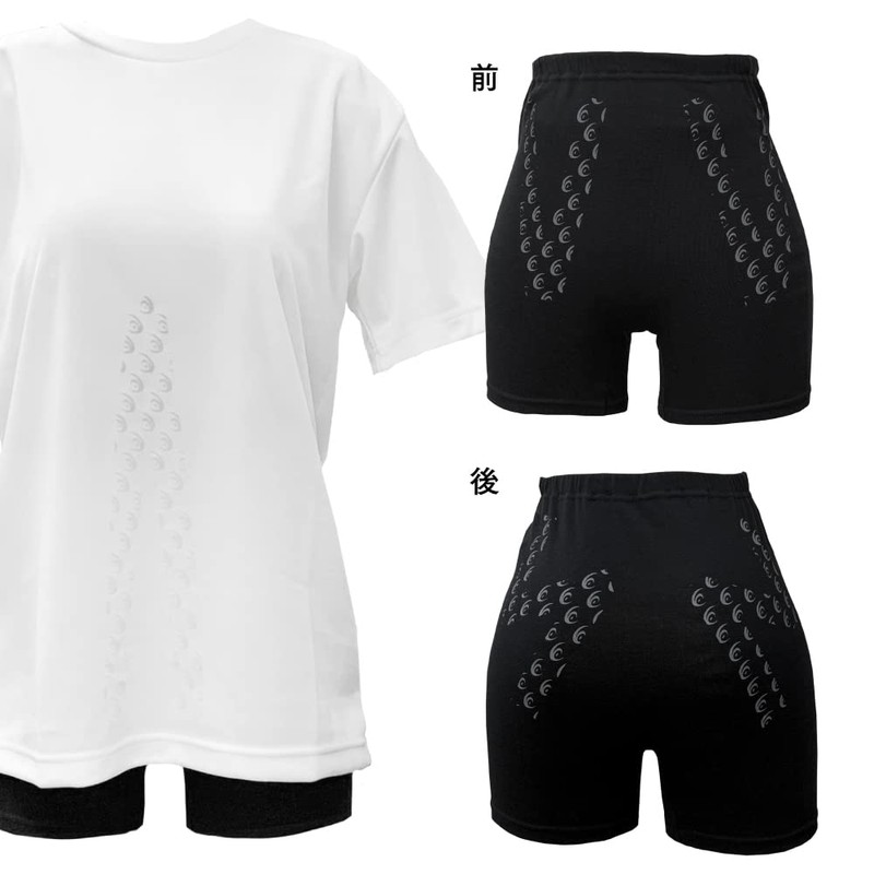 LILIVE SHIRT RELIVE PANTS S-L Size (Hip 80-99cm) Women's, Black