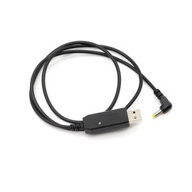 (4PCS) UV-5R USB Charger Cable UV-5R USB Charging Cable (2.5mm) with Indicator Light [2023 New Version] for BaoFeng Two Way Radios UV-5R UV-82 BF-F8HP UV-82HP UV-5X3 UV-5RE UV-S9 UV-9S Cable