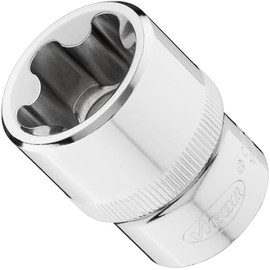 ViGOR T-Plus socket spanner insert V7920-EPR26, 1/2 inch socket spanner insert EPR26, durable and robust, ideal for workshops and DIY enthusiasts