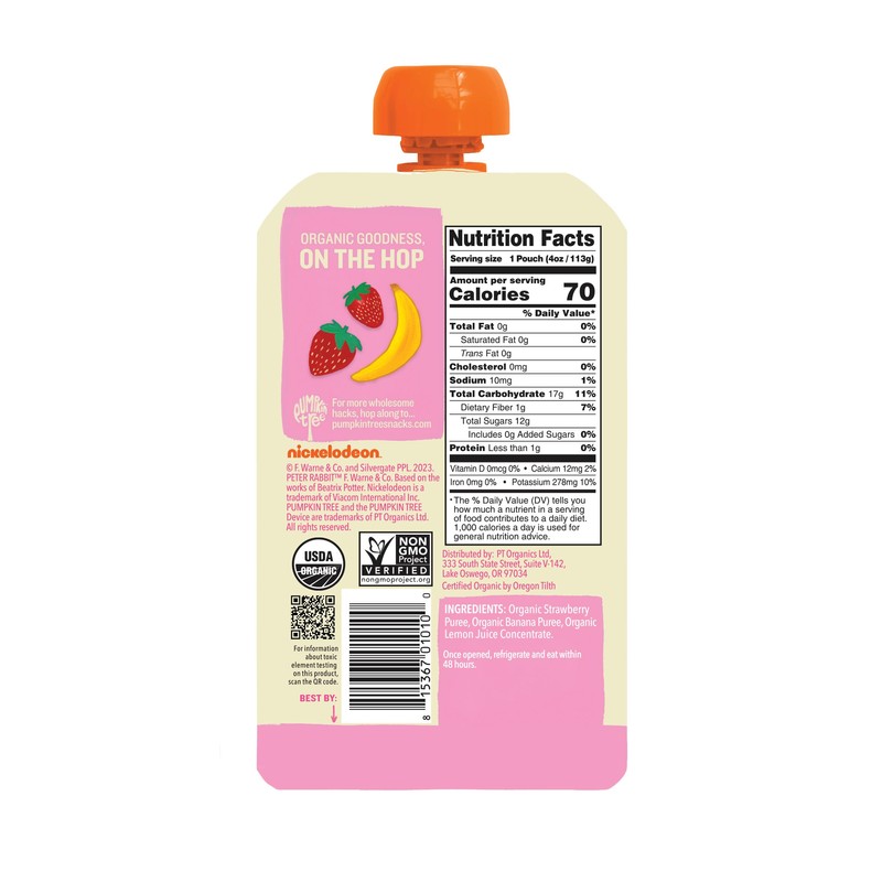 Peter Rabbit Organics Fruit Flavors Variety Pack - Squeezable Snack