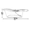 Pet Gear Pup-Tub, Bathtub for Dogs and Cats up to