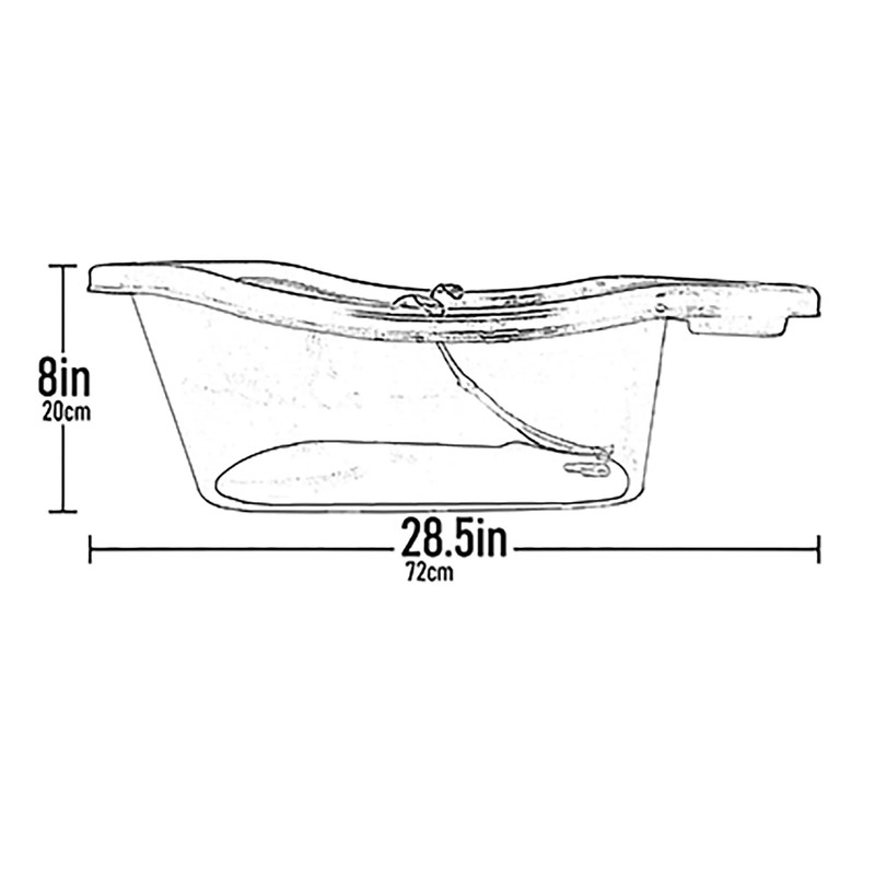 Pet Gear Pup-Tub, Bathtub for Dogs and Cats up to