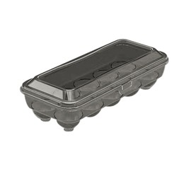 24 Grids Transparent Drawer Space Quality Eggs Storage Box Rolls Plastic Egg Holder Basket Organiser for Kitchen Fridge Baking Bowl Ceramic (C, One Size)