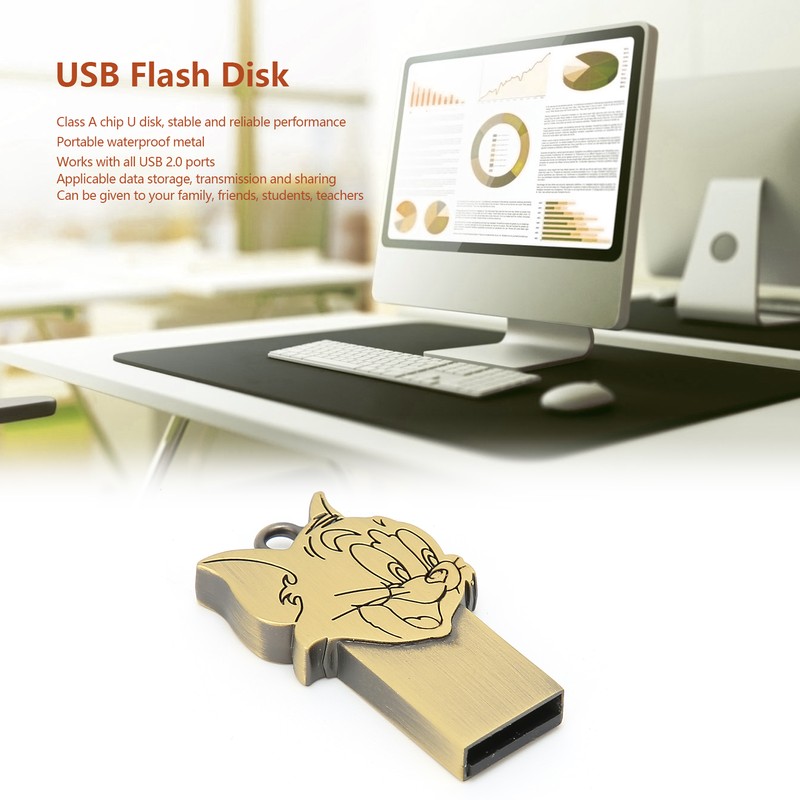 USB Flash Disk Portable Waterproof Metal 2.0 Drive Storage Memory