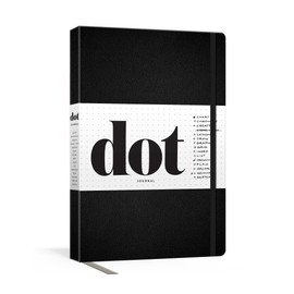Dot Journal (Black): A dotted, blank journal for list-making, journaling, goal-setting: 256 pages with elastic closure and ribbon marker