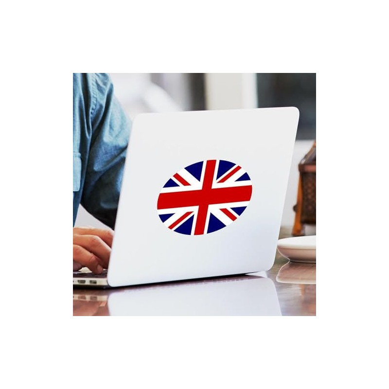 CafePress British Flag Oval Car Bumper Sticker