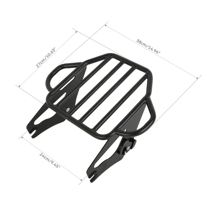 TCMT Detachable Two-Up Luggage Rack Fit For Harley Street Glide
