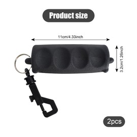 Emperoch 2 Pcs Archery Arrow Pullers, Black Rubber Protective Arrow Puller, Non-Slip 3D Target Remover with Belt Clip for Shooting Sport Outdoor Hunting Removing Various Arrows