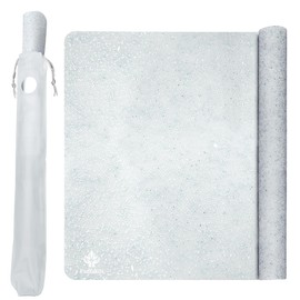 Fsdfskoi 36 "x24 inch Large Silicone mat with Luminous Silicone mats Suitable for Multi-Purpose use Such as Flooring Restaurant Baking etc (Silvery White)