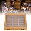 Miniature Wooden Bookshelf Anxiety Relief Multi Books Display Case Cabinet