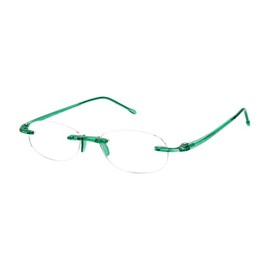 Scojo New York Gels Reading Glasses - Stylish & Durable Readers for Men & Women - For Everyday Use, Kelly Green, 2.5x