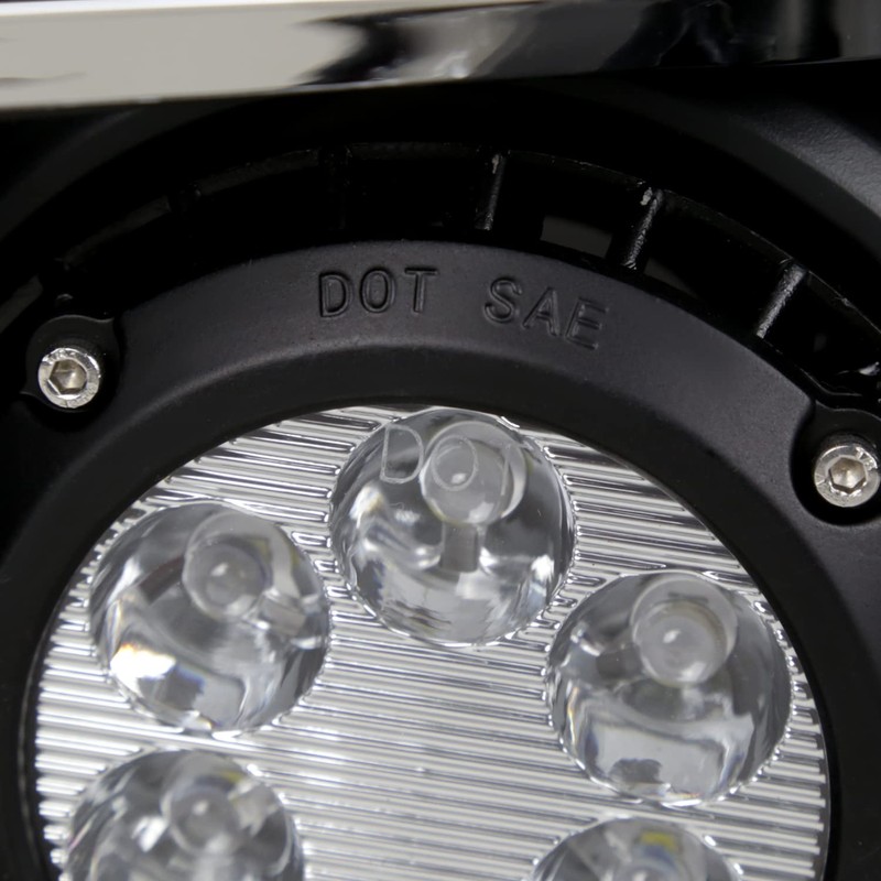 Spec-D Tuning Clear Driving LED Fog Lights +Built-In LED Bulbs